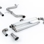 VW Golf MK7.5 1.5TSI Evo GT & R-Line - Non-Resonated (Louder) Cat-Back Exhaust System with Titanium Trims (GTI Style) - Brushed Titanium