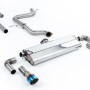 VW Golf MK7.5 1.5TSI Evo GT & R-Line - Non-Resonated (Louder) Cat-Back Exhaust System with Burnt Titanium Trims (GTI Style) - Burnt Titanium