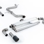 VW Golf MK7.5 1.5TSI Evo GT & R-Line - Non-Resonated (Louder) Cat-Back Exhaust System with Carbon Trims (GTI Style) - Carbon Fibre