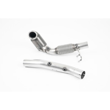 Volkswagen Golf MK7.5 GTi (TCR & Performance Pack Models - GPF/OPF Equipped Models Only) 2019 2020 GPF/OPF Bypass Cast Downpipe with 200 Cell HJS Cat with GPF/OPF Bypass - Fits to Milltek Sport Cat Back Only (Requires Stage 2 ECU Remap)