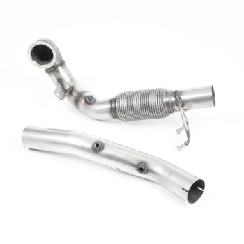 Volkswagen Golf MK7.5 GTi (TCR & Performance Pack Models - GPF/OPF Equipped Models Only) 2019 2020 GPF/OPF Bypass Cast Downpipe with Decat and GPF/OPF Bypass - Fits to Milltek Sport Cat Back Only (Requires Stage 2 ECU Remap)
