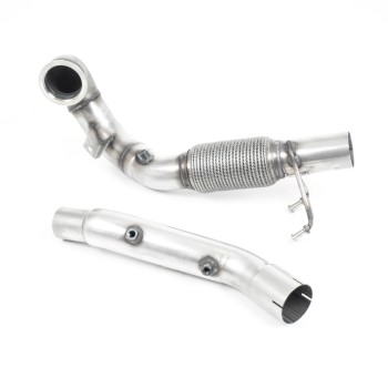 Volkswagen Golf MK7.5 GTi (TCR & Performance Pack Models - GPF/OPF Equipped Models Only) 2019 2020 GPF/OPF Bypass Cast Downpipe with Decat and GPF/OPF Bypass - Fits to OE Cat Back Only (Requires Stage 2 ECU Remap)