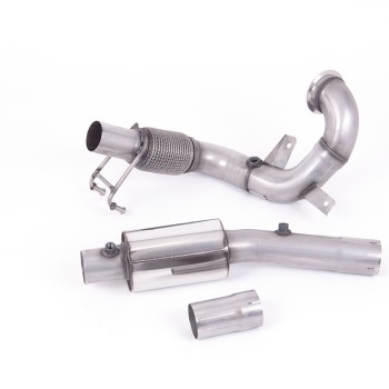 Volkswagen Polo GTI 2.0 TSI (AW 5 Door) - GPF/OPF Models Only 2019 2023 Large-bore Downpipe and De-cat Resonated Fits to Milltek Sport Cat Back includes OPF/GPF Bypass - Required Stage 2 ECU Software