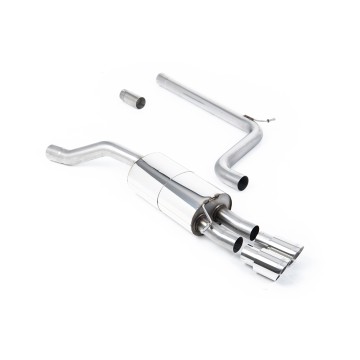 VW Polo GTI 2.0 TSI (AW - 5 Door/Non GPF Models) - Non-Resonated (Louder) Cat-Back Exhaust System with Polished GT-90 Trims - Polished