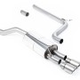 VW Polo GTI 2.0 TSI (AW - 5 Door/Non GPF Models) - Non-Resonated (Louder) Cat-Back Exhaust System with Titanium GT-90 Trims - Brushed Titanium