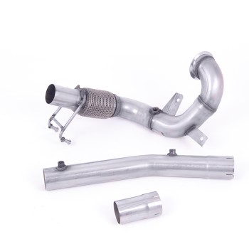 Volkswagen Polo GTI 2.0 TSI (AW 5 Door) - GPF/OPF Models Only 2019 2023 Large-bore Downpipe and De-cat Non-Resonated Fits to Milltek Sport Cat Back includes OPF/GPF Bypass - Required Stage 2 ECU Software