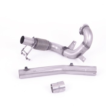 Volkswagen Polo GTI 2.0 TSI (AW 5 Door) - GPF/OPF Models Only 2019 2023 Large-bore Downpipe and De-cat Non-Resonated Fits to OE Cat Back includes OPF/GPF Bypass - Required Stage 2 ECU Software