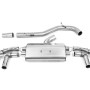 Volkswagen Golf Mk8 R 2.0 TSI 320PS (GPF Equipped Models Only) 2021 2023 Particulate Filter-back 80mm / 3.15 inch System - Non-Res (Louder) with Polished GT-115 Trims