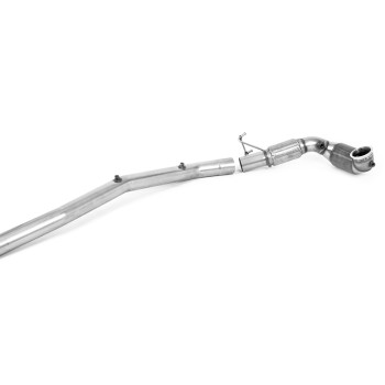 Volkswagen Golf Mk8 R 2.0 TSI 320PS (GPF Equipped Models Only) 2021 2023 Large Bore Downpipe and Hi-Flow Sports Cat 94mm / 3.7inch ID Turbo Outlet to 80mm / 3.15inch Downpipe with 200CPSI HJS Cat - Fits with Milltek OPF/GPF Back System Only