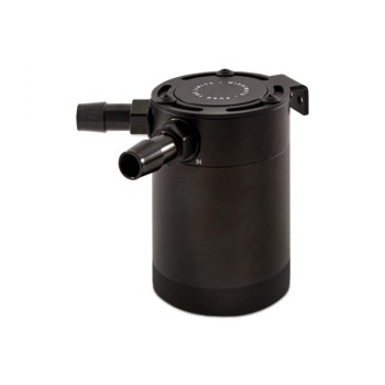 MISHIMOTO COMPACT BAFFLED OIL CATCH CAN, 2-PORT - BLACK