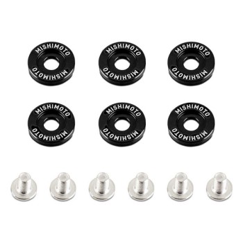 MISHIMOTO M6 x 1.0 FENDER WASHERS - BLACK - 20MM