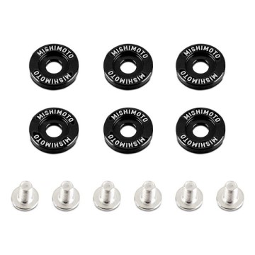 MISHIMOTO M6 x 1.0 FENDER WASHERS - BLACK - 20MM