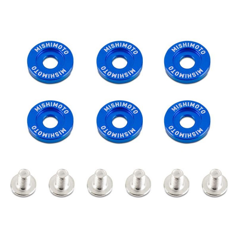 MISHIMOTO M6 x 1.0 FENDER WASHERS - BUE - 20MM