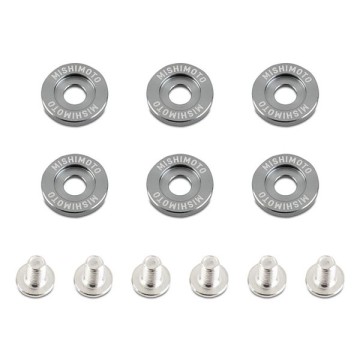 MISHIMOTO M6 x 1.0 FENDER WASHERS - GUNMETAL - 20MM