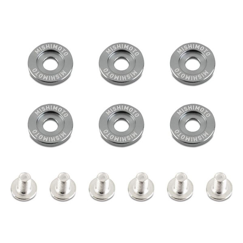MISHIMOTO M6 x 1.0 FENDER WASHERS - GUNMETAL - 20MM