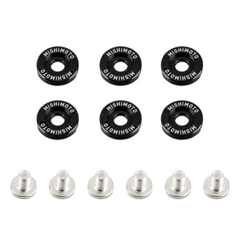 MISHIMOTO M6 x 1.0 FENDER WASHERS - BLACK - 16,7MM
