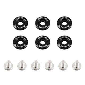MISHIMOTO M6 x 1.0 FENDER WASHERS - BLACK - 16,7MM