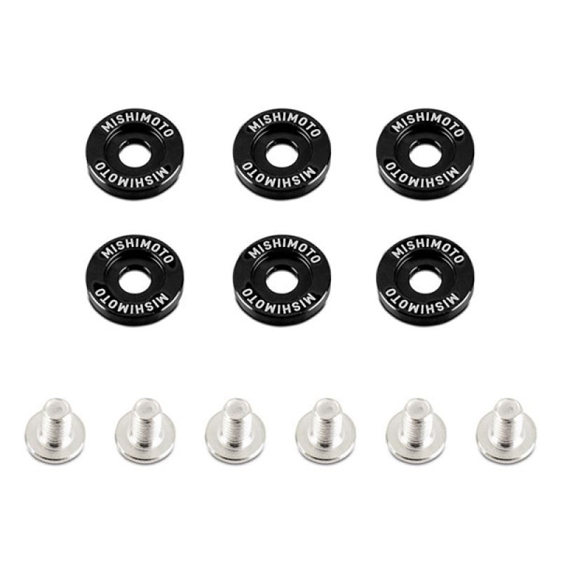 MISHIMOTO M6 x 1.0 FENDER WASHERS - BLACK - 16,7MM