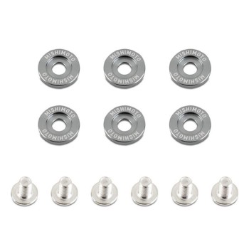 MISHIMOTO M6 x 1.0 FENDER WASHERS - GUNMETAL - 16,7MM