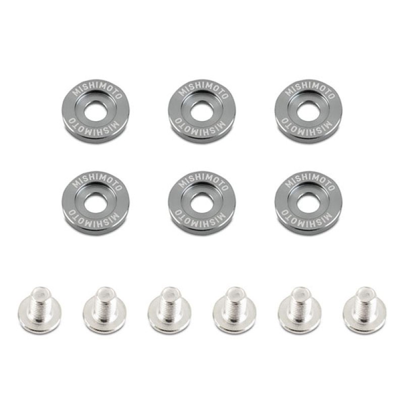 MISHIMOTO M6 x 1.0 FENDER WASHERS - GUNMETAL - 16,7MM