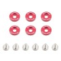 MISHIMOTO M6 x 1.0 FENDER WASHERS - RED - 16,7MM