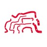 MISHIMOTO SILICONE HOSE KIT FOR VOLKSWAGEN GOLF 4 GTI - RED