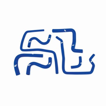 MISHIMOTO SILICONE ANCILLARY HOSES FOR SUBARU WRX / WRX STI, 2004-2007 - BLUE