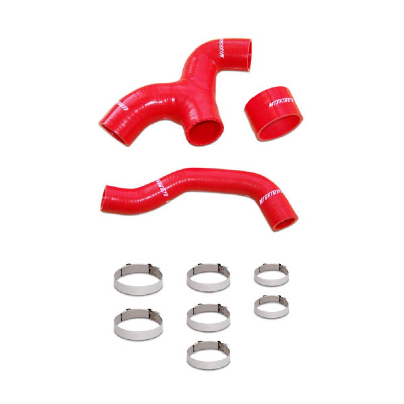 MISHIMOTO SILICONE INTERCOOLER HOSES FOR SUBARU IMPREZA WRX, 2001-2005 - RED