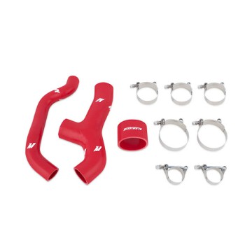 MISHIMOTO SILICONE INTERCOOLER HOSES FOR THE SUBARU WRX, 2006-2007 - RED