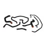 FORD FOCUS SVT SILICONE RADIATOR HOSE KIT, 2002-2004, BLACK