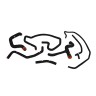 FORD FOCUS SVT SILICONE RADIATOR HOSE KIT, 2002-2004, BLACK