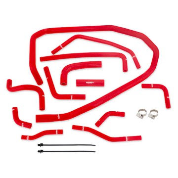 SUBARU WRX SILICONE ANCILLARY HOSE KIT, 2015-2021, RED