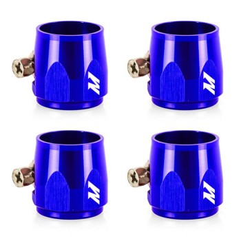 MISHIMOTO 4 HEX FINISHER CLAMPS 4MM - BLUE