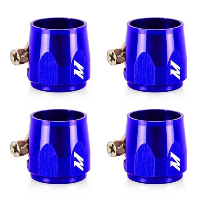 MISHIMOTO 4 HEX FINISHER CLAMPS 4MM - BLUE