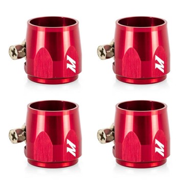 MISHIMOTO 4 HEX FINISHER CLAMPS 4MM - RED
