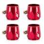 MISHIMOTO 4 HEX FINISHER CLAMPS 6MM - RED