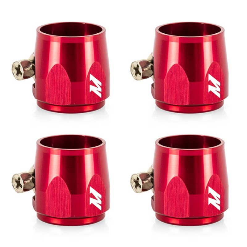 MISHIMOTO 4 HEX FINISHER CLAMPS 8MM - RED