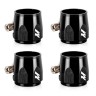 MISHIMOTO 4 HEX FINISHER CLAMPS 10MM - BLACK