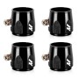 MISHIMOTO 4 HEX FINISHER CLAMPS 12MM - BLACK