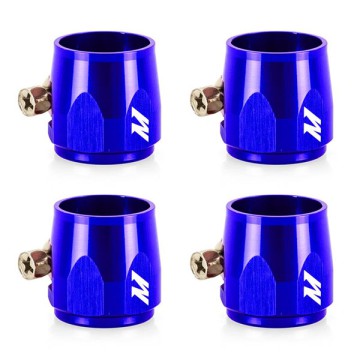 MISHIMOTO 4 HEX FINISHER CLAMPS 12MM - BLUE
