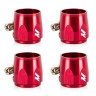 MISHIMOTO 4 HEX FINISHER CLAMPS 12MM - RED