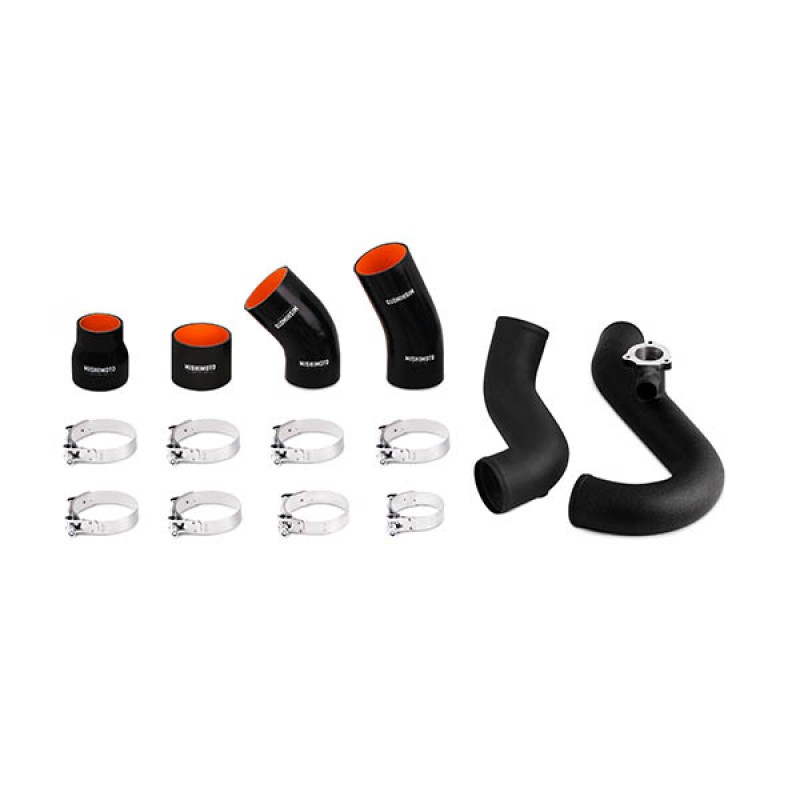 MISHIMOTO INTERCOOLER PIPE KIT, FITS FORD MUSTANG ECOBOOST S550 - WRINKLE BLACK