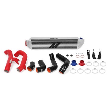 MISHIMOTO PERFORMANCE INTERCOOLER KIT FOR HONDA CIVIC 1.5T - SILVER INTERCOOLER RED PIPING