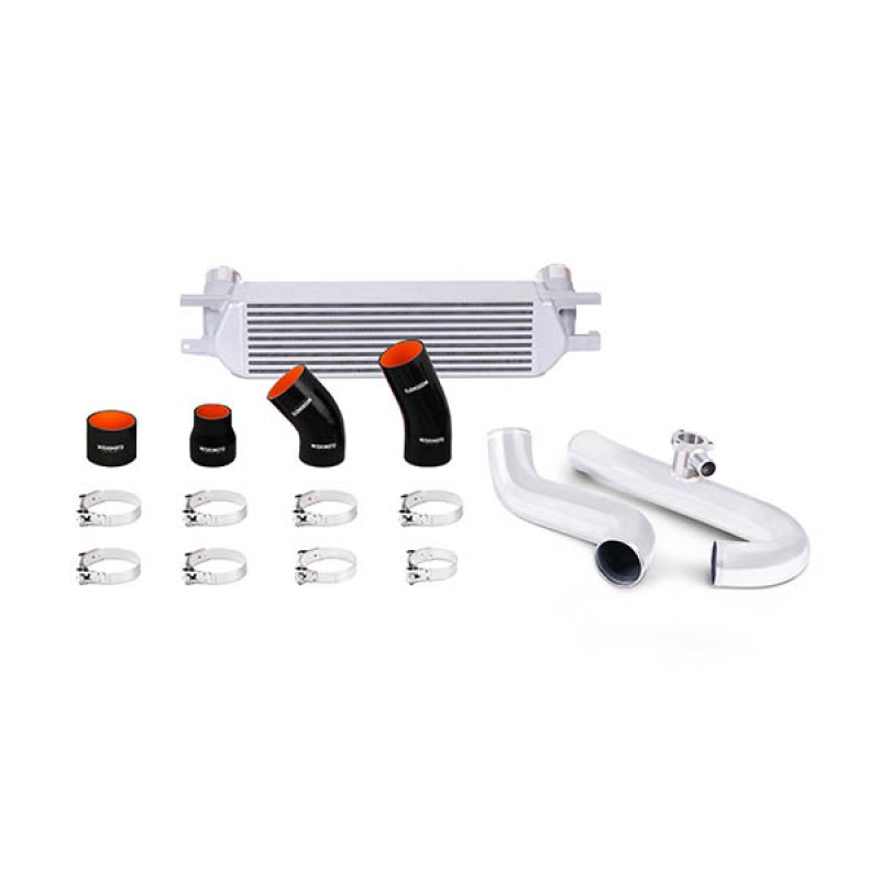 MISHIMOTO PERFORMANCE INTERCOOLER KIT FOR MUSTANG ECOBOOST - SILVER CORE / POLISHED PIPES