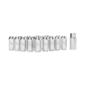 MISHIMOTO ALUMINIUM LOCKING LUG NUTS M12 X 1.25 - SILVER