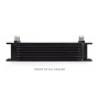 UNIVERSAL 10 ROW OIL COOLER, BLACK