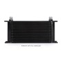 UNIVERSAL 19 ROW OIL COOLER, BLACK