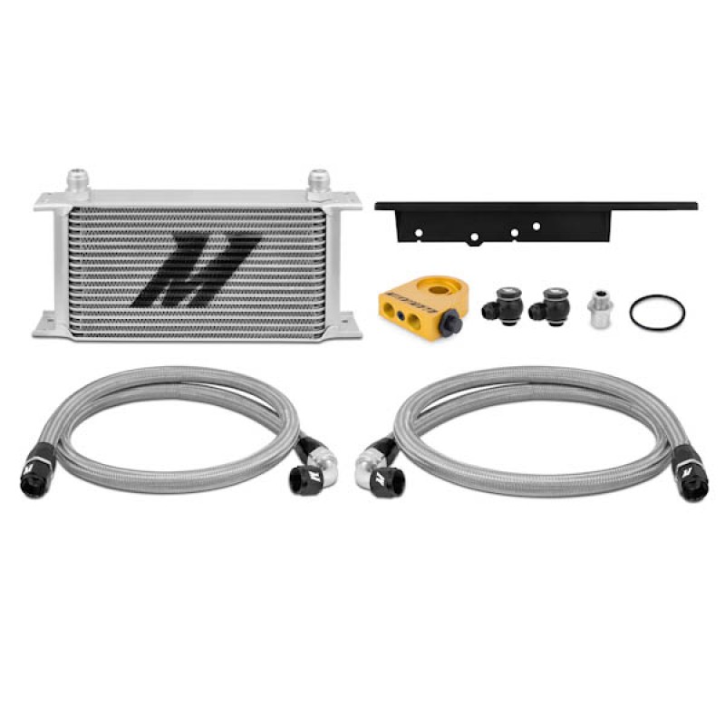 MISHIMOTO OIL COOLER KIT FOR NISSAN 350Z 03-09 - SILVER COOLER THERMOSTATIC