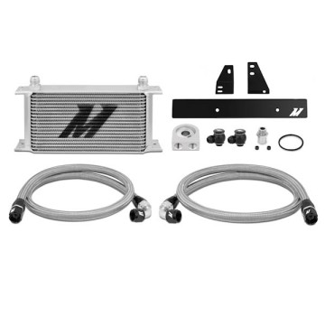 MISHIMOTO OIL COOLER KIT FOR NISSAN 370Z - SILVER COOLER NON THERMOSTATIC