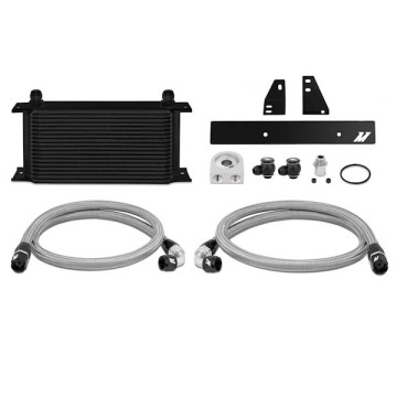 MISHIMOTO OIL COOLER KIT FOR NISSAN 370Z - BLACK COOLER NON THERMOSTATIC